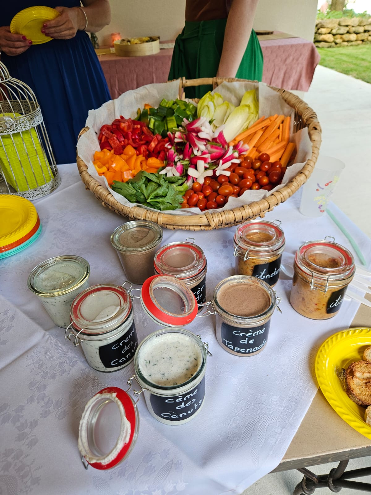 Buffet traiteur crudités